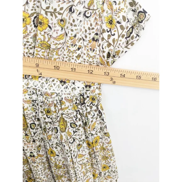 Abel The Label Dress Womens XS Yellow Jaase Halter Ditsy Floral Mini Boho Floral - Picture 10 of 11